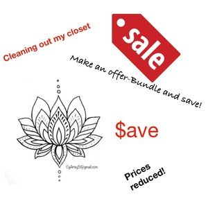 Cleaning out my closet sale!